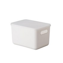 피피에프 더 컬러 리빙박스 다용도 수납 정리 팬트리 손잡이형01 8L, 화이트