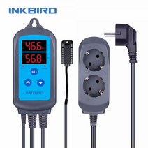 자동 온도 조절기 INKBIRD IHC-200 사전 배선 된 디지털 Dural Stage 습도 컨트롤러 가습기 및 팬용 제습 가습 제어, CHINA, EU socket, 02 EU socket