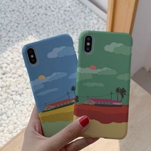 [바보사랑] [호환용] 아이폰X/XS 노구 제주도 하드케이스, 기종선택:갤럭시노트3 / 디자인선택:그린, 상세 설명 참조