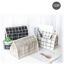 패브릭 휴지 화장지 케이스 각티슈커버 사각 티슈커버 대량 10P 단체선물 판촉물, ◐골고루랜덤10P★º