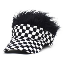 남자가발가격 남성가발 남자 헤어 중년 야구 모자 스파이크 가발 남성 여성 캐주얼 간결한 양산 조정 가능, 01 싱글 사이즈, 15 15