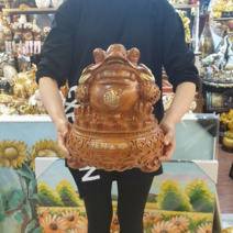 시떼몰 엔틱 앤틱 부자되는 삼족두꺼비 삼족오 삼족섬 세발 두꺼비 장식품 (대형 사이즈)