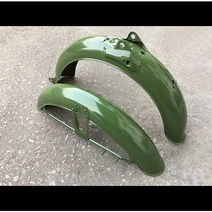 혼다 벤리50S 커스텀 빈티지 기름탱크, 리어휀더, 밀리터리그린, 1개