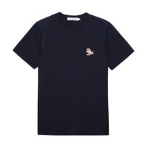 메종키츠네 [메종키츠네 MAISONKITSUNE] GU00154KJ0010 P480 칠랙스폭스 공용 코튼 반팔티 네이비