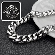 12mm 볼드커브 써지컬 체인 기부 후원목걸이 반지목걸이줄 WB5E4FA