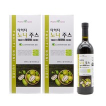 타히티 노니 주스 남태평양 프리미엄 노니열매 과즙 추출물 순수 100% 착즙 원액 저온 발효 숙성 노니즙 건강 차 쥬스 선물, 타히티 노니 주스 발효 착즙, 2개