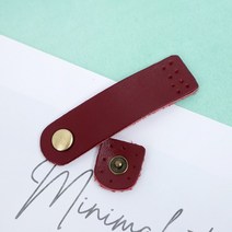 가죽 똑딱이 사시꼬미 1p, 와인