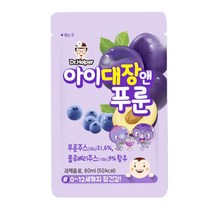 닥터헬퍼 아이대장앤푸룬 파우치 80ml 블루베리 푸룬주스, 1포