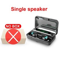 무선 블루투스 이어폰 모든 전화 스포츠용 핸즈프리 헤드셋 이어버드 5.0 HD 통화, Single speakers