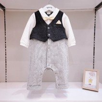 [아가방] 논현점*돋보이고 싶은날 얼울리는 고급스러운 정장 스타일 우주복/신축성 좋아 편해요/간편 똑딱이/아가방 초특가