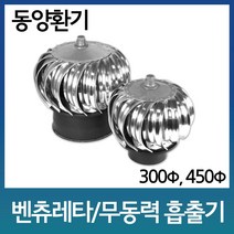 덕트 벤츄레이타 450mm 통풍기 벤츄 레이터 무동력 흡출기