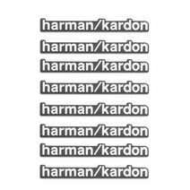 알루미늄 Harman/Kardon 자동차 오디오 스티커 Honda Civic CRV Accord Kia Sportage R 4 Rio 3 Ceed Picanto Stonic Car, [02] 8pcs, 8개