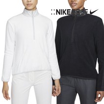 나이키 여성골프웨어 클래식한 여자 긴팔 하프집업 탑, XL, 화이트