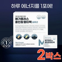 메가플러스 올인원 멀티팩 30포 1달분 데일리 하루 에너지 1일 1팩 한팩 한포 멀티 종합 비타민 맞춤 필수 프리미엄 영양제 원데이 맨즈 우먼 팩 직장인 여성 남성, 2박스, 2개