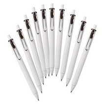 MITSUBISHI Pencil Mitsubishi 연필 젤 볼펜 Uniball One 0.38 브라운 블랙 10 Hako UMNS38.22, 1개, 상품명참조