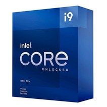 Intel® Core™ i9-11900KF 데스크탑 프로세서 8 코어 최대 5.3 GHz 언락 LGA1200 (인텔® 500 시리즈 및 일부 400 칩셋) 125W, Processor Only