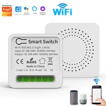 Tuya Zigbee Wifi 미니 스마트 스위치 2 웨이 컨트롤 1610A 홈 오토메이션 센서는 Alexa Google 홈과 함께, 01 Tuya WiFi_01 10A