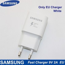 고속 충전기 아이폰 호환 GaN 멀티 삼성 급속 충전기 EU 9V2A 벽 어댑터 충전 마이크로 USB 케이블 갤럭시 S6 S7 가장자리 J7 J5 J3 참고 4 5 A3A5 A7, 옵션.07 White EU Charger