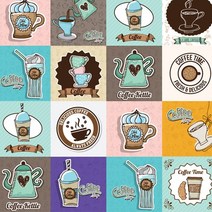 원단킹 폴리컷트지]최첨단 DTP-Coffee cafe Latte(a2126)