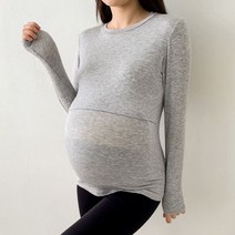 마더라이크 이너 수유티 빅사이즈 수유복 출산준비 임부복 상의