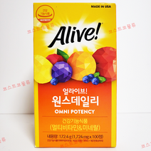 얼라이브 원스데일리 멀티비타민 100정 대용량 종합 무기질, 1개, 상세페이지 참조
