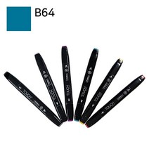 신한 뉴터치트윈마카 B64 인디안블루-갑(6개입), 1