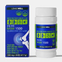 로하스웰 관절편한 MSM 1500mg 90정 (1개월 분), 6병(6개월분)