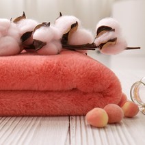 털원단 페이크퍼 에코퍼 밍크 극세사 54컬러, 코랄핑크