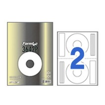 폼텍 CD라벨 CL3642P/2칸/100매, 없음