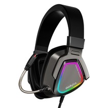 Lenovo 유선 게임용 헤드폰 휴대용 전문 53mm 동적 유연한 실리콘 포장 180도 이어폰 헤드셋, 유형1