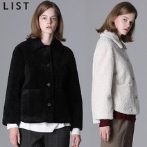 [리스트(LIST)] 오버핏 라운드헴 부클 재킷 (택가격 398000원)