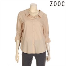 주크 소매셔링 포인트 7부 블라우스 Z212MSC108 BE