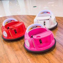 에어범퍼카 원격조종 장난감 자동차 충전식 전동차, 옐로 식판 리모콘 자율주행 음악