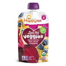 해피토트 러브 마이 베지 어린이 스무디 120g, 바나나+비트+호박+블루베리, 1개