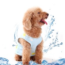 강아지 쿨 조끼 반려견 애견 중형견 대형견 쿨링 나시, 2-애견쿨조끼-블루L