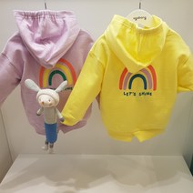 아가방40% 봄 베이비페어! 유아 후드 티셔츠! 봄스럽도다 상큼 후드 뒷태 무지개도 너무 깜찍해 외출복 티셔츠! 봄에 후드티하나면 정말 유용하게 옷입기 편해편해 티셔츠!