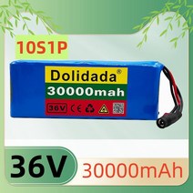 전기 자전거 배터리 100% 오리지널 신제품 36V 30000mAh 10S1P 18650 리튬 이온 충전식 배터리 팩 전기 자