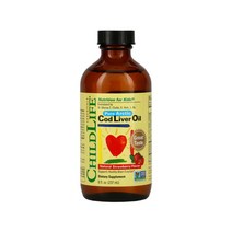 차일드라이프 대구간유 오메가3 비타민A 비타민D 비타민E 스트로베리 맛 237 ml