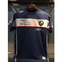 bmw 오토바이 바이크 모토라드 반팔 셔츠 모토 GP 오토바이 티셔츠 사이클링 짧은 t 코튼 소매 타이코 캐주얼 레이싱 문화 셔츠, 블루(속건성)