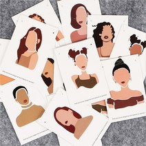 악세사리 포장 택 귀걸이택 목걸이택 종이 제품 포장지 포장판 포장봉투 종이100p