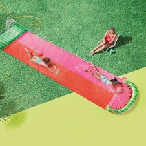 PVC 물 슬라이드 여름 잔디 공기 주입식 스프링클러 패드 놀이터 재미 있는 매트 야외 풀 게임, [01] only Watermelon Slid, 01 only Watermelon Slid