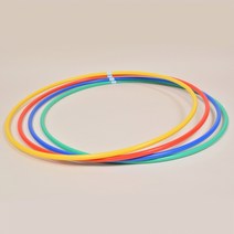 니스포 리듬체조 후프 FLAT 주니어 라운드 주니어 75cm 85cm, 레드