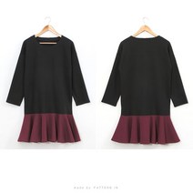 [원단쟁이] [옷패턴]74-595 P804-Dress(여성 원피스) E48 패턴