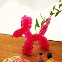 4d 풍선강아지 플라스틱 퍼즐 벌룬독 교육완구 여아 퍼즐놀이 어린이집 diy 모형 킷, 상세페이지참조