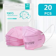 1-100pcs FFP2mask KN95 마스크 안전 방진 골드 페이스 재사용 가능한 보호 마스카라 FPP2 Kn95Mask, 08 20PCS Pink FFP2, 한개옵션1