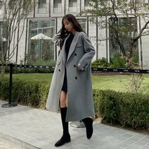 여성용 브리제 핸드메이드 코트