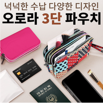 아빠의도전 통장파우치 통장케이스 오로라3단통장지갑
