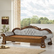 경성 흙돌침대 크리스 홍맥반석 카우치소파, 단품