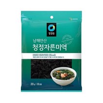 청정원 맛있는밑반찬 남해안산 청정 자른 미역 8인분 맛있는 20g 돌답례품 냉국 간단한요리 간편식, 22개