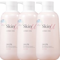 해피바스 스킨유 소프트앤모어 138 스킨에멀전 샤워젤 모든 피부용 600ml, 3개